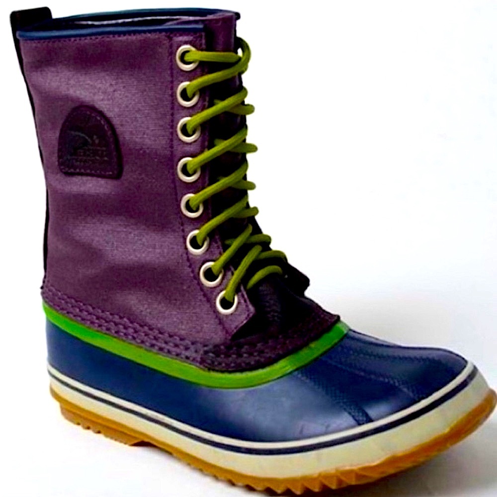 SOREL Boots RARE COLOR 1964 PREMIUM CVS Waterproof Purple Black Green Size 7